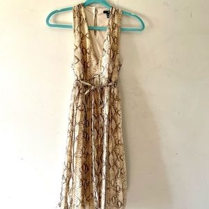 H&M Snake-skin Print sleeveless dress